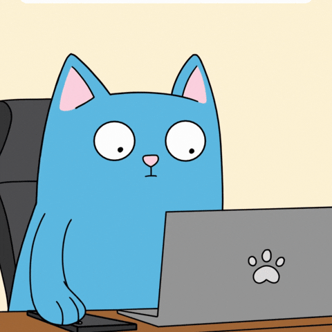 Cat Working GIF