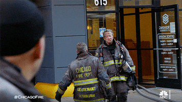 Hugging Firefighters GIF by One Chicago