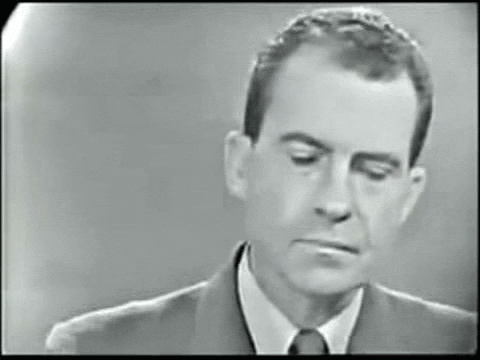 Nervous Richard Nixon GIF