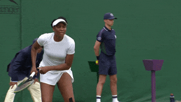 Happy Venus Williams GIF by Wimbledon
