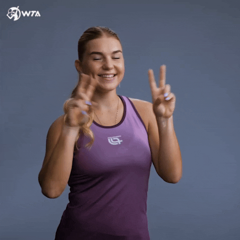 Peace Tennis GIF by WTA
