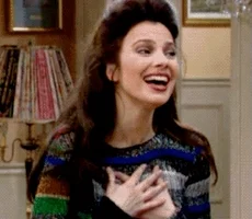 excited the nanny GIF