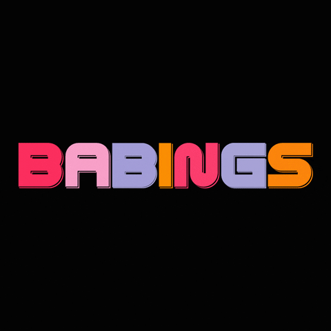 _babings_ typography colorful kinetic kinetictype GIF