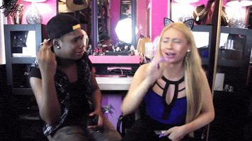orlesian-regal reaction laughing laughter angelavanity GIF