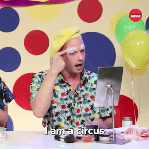 Clown Circus GIF by BuzzFeed