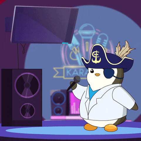 Singer Singing GIF by Pudgy Penguins