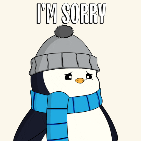 Sorry Penguin GIF by Pudgy Penguins
