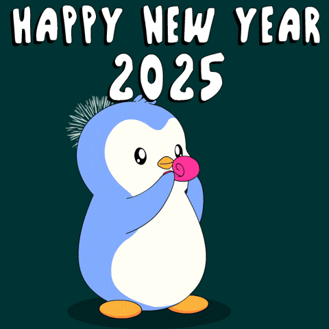 New Year Penguin GIF by Pudgy Penguins by pudgypenguins