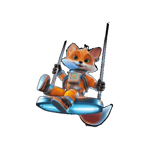 Fox Smile Sticker by Hello Park