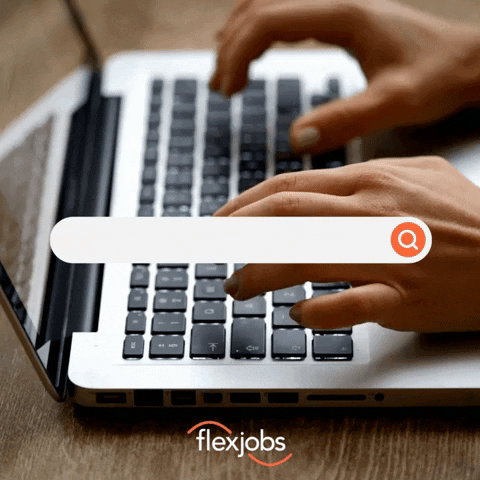 Work From Home Job GIF by FlexJobs | Trusted, Vetted Remote Jobs