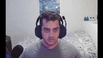 Scared Gamer GIF