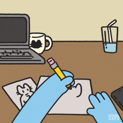 Blue Cat Surprise GIF by Cool Cats