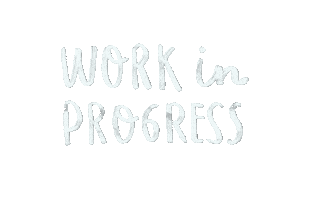 Work In Progress Word Sticker