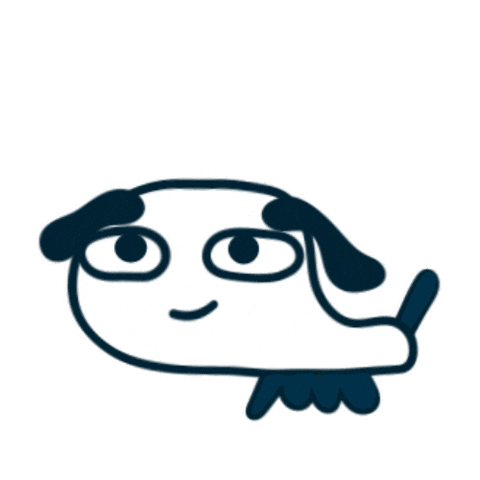 Happy Dog Sticker
