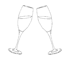 Cheers Wedding Sticker