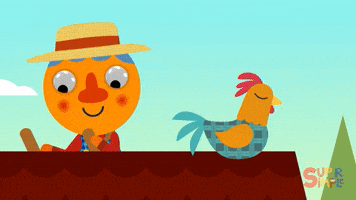 Wake Up Farmer GIF by Super Simple