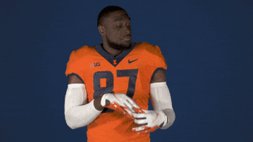 Dust Off College Football GIF by Fighting Illini Athletics