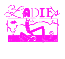 Ladies Night Running Sticker by The Nine Four