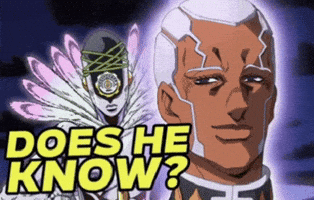 Does He Know Stone Ocean GIF