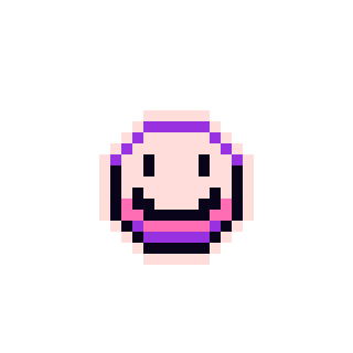 Pink Smiling Sticker