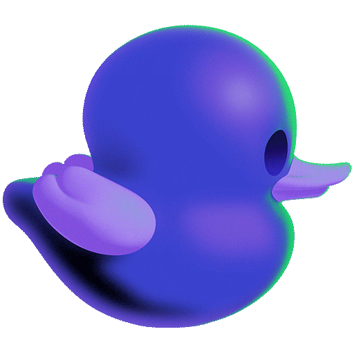 Rubber Duck Sticker by GitHub