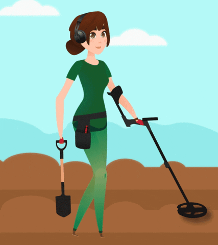 Metal Detector Detecting GIF - Find & Share on GIPHY