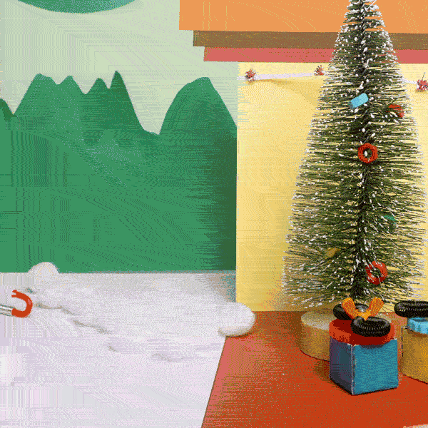 Satisfying Christmas Tree GIF by TheOffBits