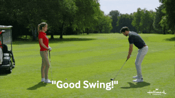 Daniel Golfing GIF by Hallmark Channel