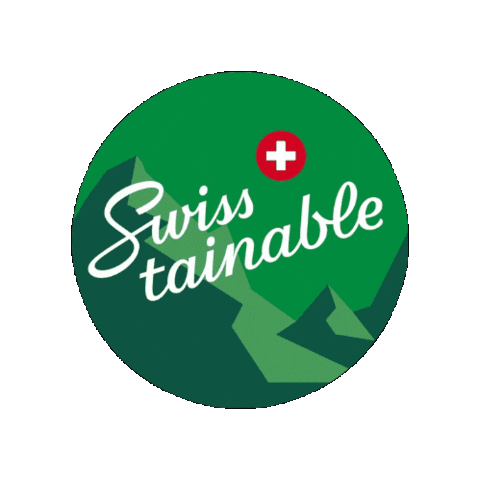 Swiss Alps Sustainability Sticker by Switzerland