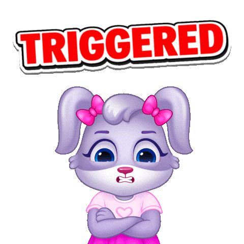 Angry Shock Sticker by Lucas and Friends by RV AppStudios