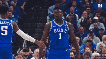 rj and zion GIF by Duke Men's Basketball
