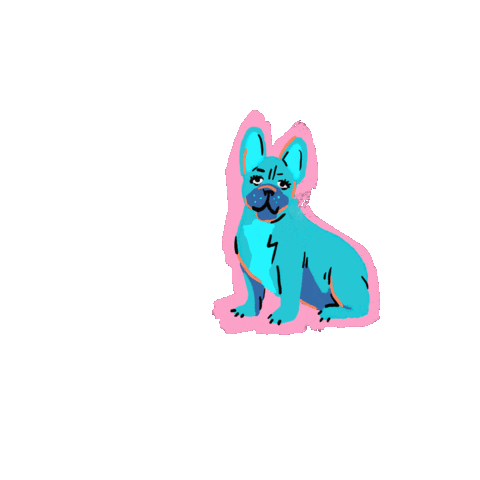 Woof Dog Love Sticker by Ozzy Bear Originals