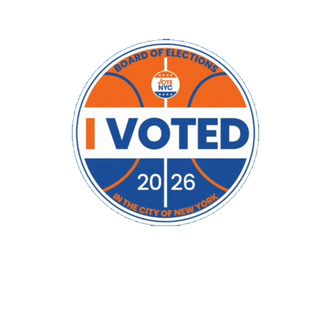 I Voted Sticker by Brad Lander