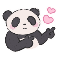 Look Panda Sticker