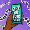 Check on your friends on the phone gif