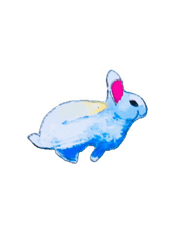 Bunny Watercolor Sticker