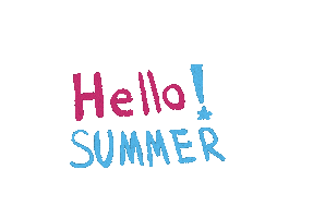 Summer Lettering Sticker