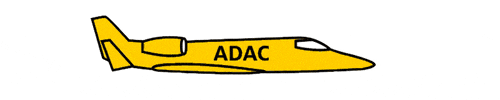 Sticker Plane GIF by ADAC