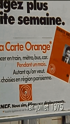 Vintage Orange GIF by RATP