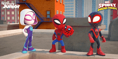 High Five Peter Parker GIF by DisneyJunior