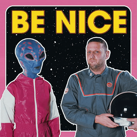 Space Be Nice GIF by Tim Robinson