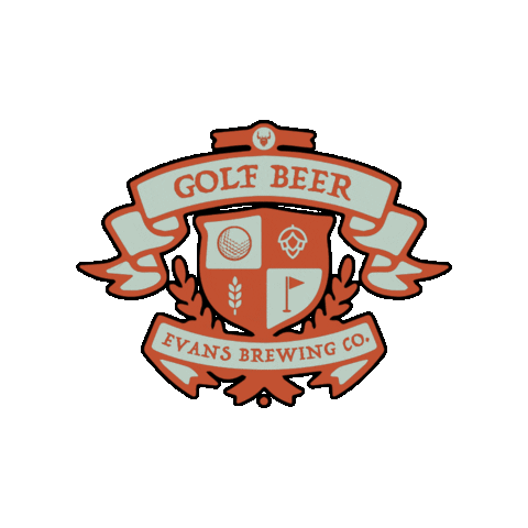 Ebc Golf Beer Sticker by Evans Brewing Co.
