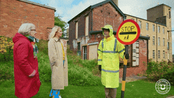 Stop Patrick GIF by The Great British Sewing Bee