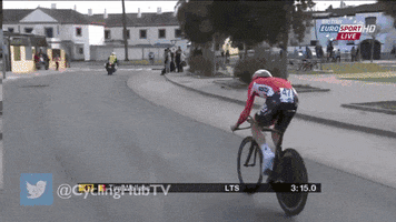 cyclist street race GIF