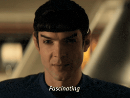 Ethan Peck Spock GIF