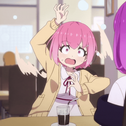 Nervous Pink GIF