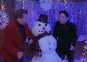 Snowman Jamescorden GIF by The Tonight Show Starring Jimmy Fallon