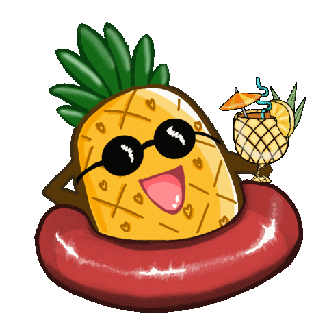 Summer Pineapple Sticker