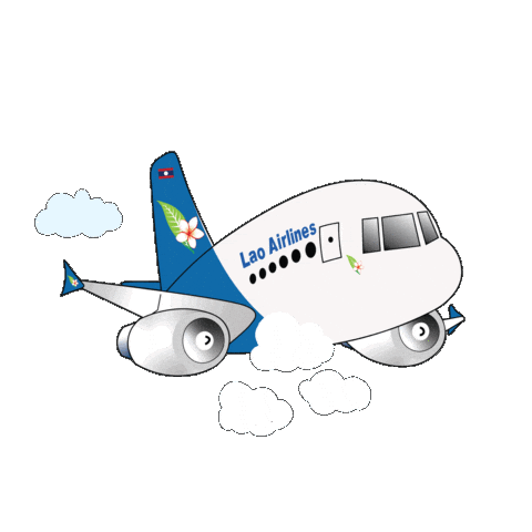 Plane Air Sticker by Lao Airlines