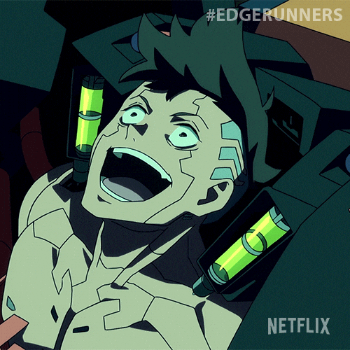 David Martinez Laughing GIF by Cyberpunk Edgerunners Find & Share on